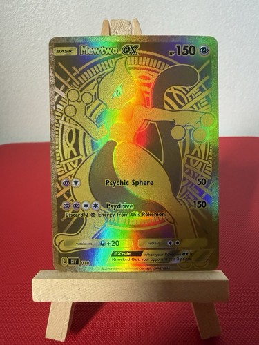 Mewtwo gold pokemon - gold, card
