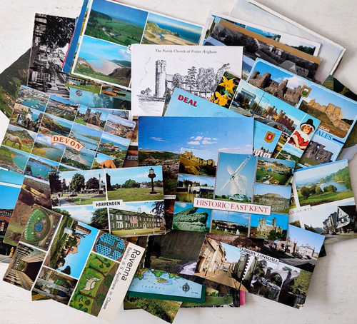 Bundle 100 vintage - bundle, postcards