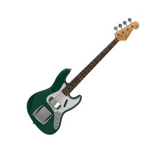 Electric Solid Body Bass Guitar JB Style in Vintage Green with Gig Bag by SX