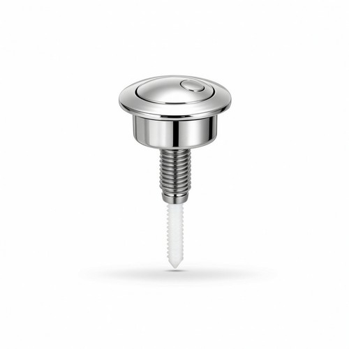 Cistern flush button chrome - flush,