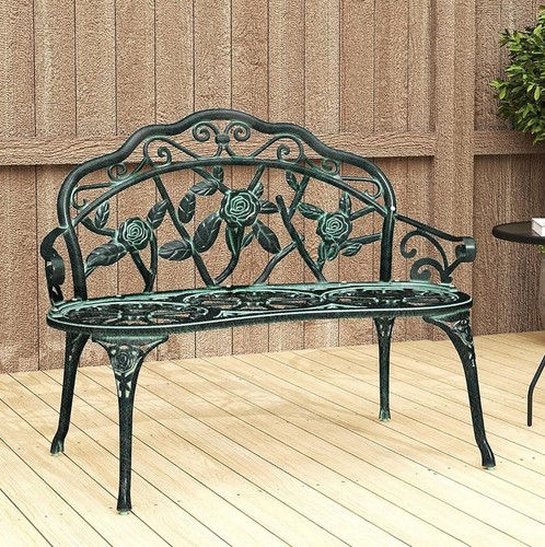 Metal garden bench - metal,
