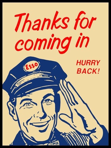 Esso gas station thanks - gas,