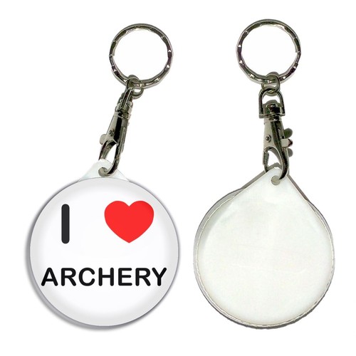 Archery love heart key ring - key,