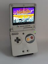 GameBoy Advance GBA SP, New SNES Shell, New IPS Screen, New Battery. Warranty.