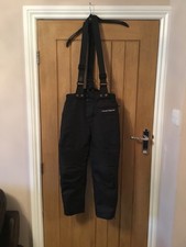 Frank Thomas Kids Motorcycle Pants . Black with knee and hip pads