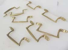 Vintage Brass Sash Window Lift Old Tray Box Handle Pull Antique STYLE 4" -£7each