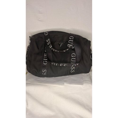 Guess black nylon duffel bag - guess,