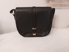 Ladies black strappy handbag