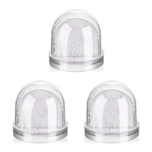 3pcs diy plastic snowglobes - 3pcs,