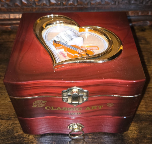 Musical jewellery box violin - jewellery,