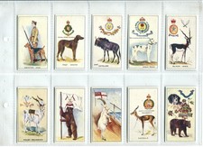 Regimental Mascots 2001 E. Robinson Repro Cigarette Cards - Full Set of 25 Cards