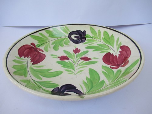 Antique spongeware pottery - antique,