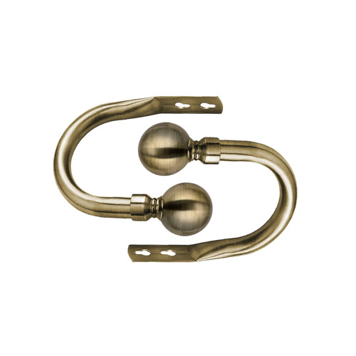 Metal curtain hold backs - metal,
