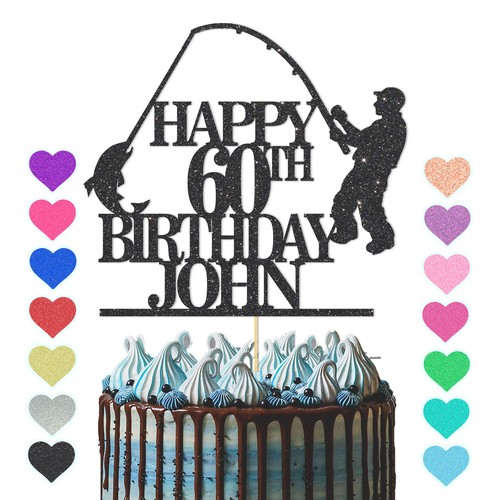 Fisherman cake topper - cake,