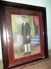 Antique King Portrait Painting