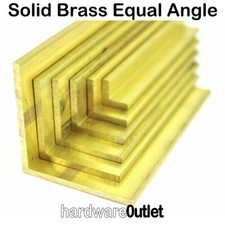 SGS Solid Brass Equal ANGLE L Section CZ130 Bandsaw Cut Bespoke Lengths Cut