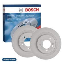 2x BOSCH Brake Discs Front