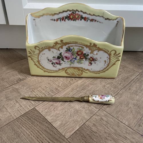 Vintage porcelain letter - porcelain,