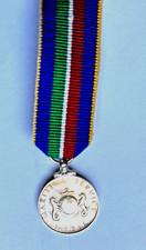 STERLING SILVER MINIATURE MARITIME SERVICE MEDAL (UNOFFICIAL)