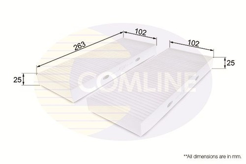 Cabin air filter - filter, fits