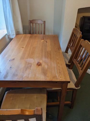 Ikea solid pine dining - pine, &