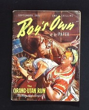 Boy’s Own Paper September 1956 The Orang-Utan Run Thrilling New Serial