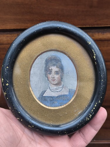 Antique georgian hand painted - georgian,