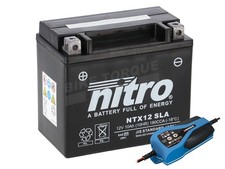 Nitro NTX12 AGM Gel Battery + Charger to fit TRIUMPH 900 Speedmaster (15-17)