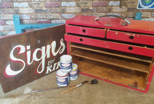 Old vintage signwriters - old,