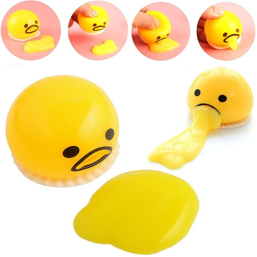 Squishy puking egg yolk toy - squishy,