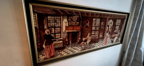 Vintage dutch tapestry rug - vintage,