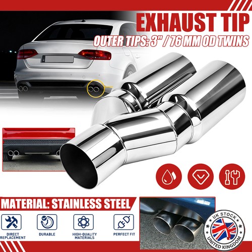 Universal twin exhaust - universal, tip