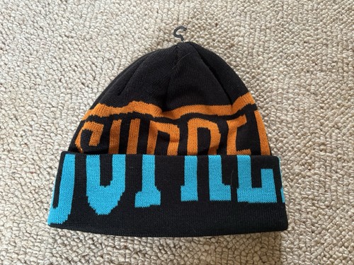 Supreme black beanie hat bnwt - hat,