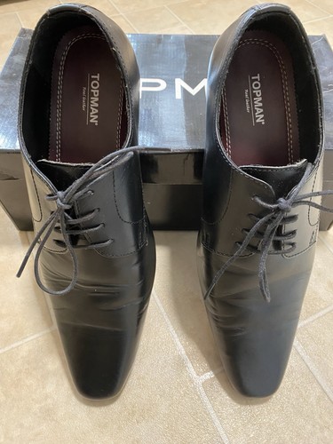 Topman black leather bloom - leather, ‘bloom