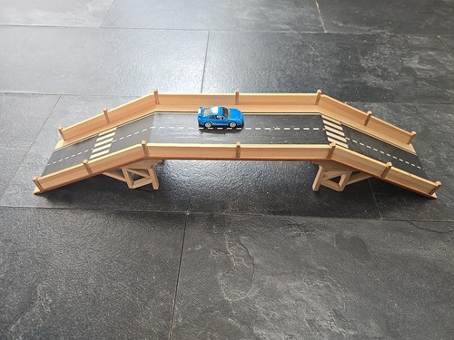 Wooden bridge model train - bridge,