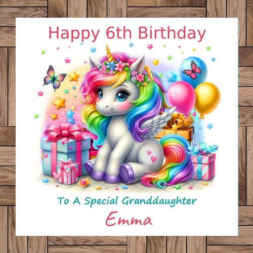 Personalised unicorn birthday - personalised,