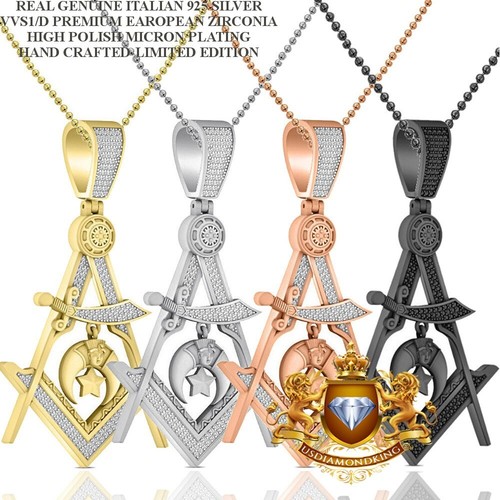 Real silver vvs1 freemasonry - vvs1/d,
