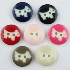 15mm Dog Puppy Buttons Pet