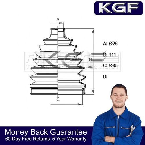 Kgf front outer joint - outer, boot