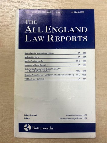 The all england law reports - the,
