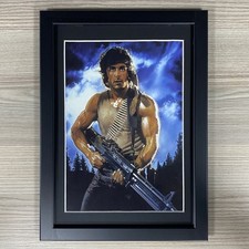 RAMBO FIRST BLOOD FRAMED ART DREW STRUZAN SCI-MOVIE SYLVESTER STALLONE 1980