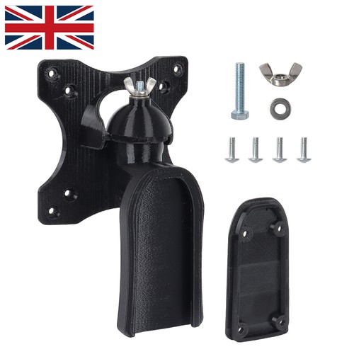 Pivoting black bracket - black, &