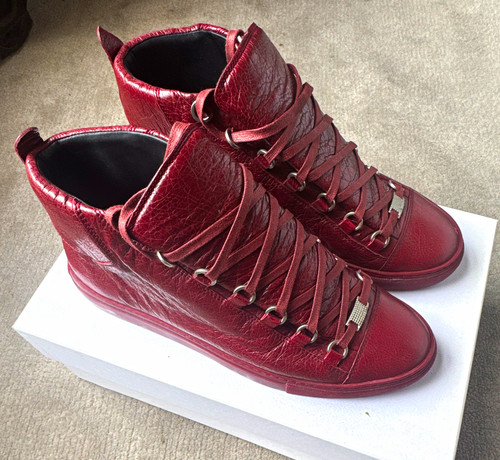 Balenciaga arena red leather - red,