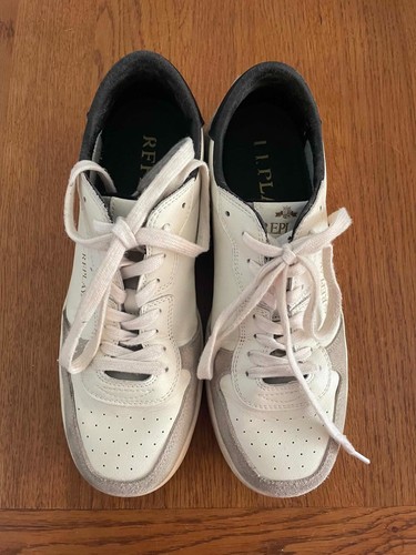 Replay white leather - leather, trainers