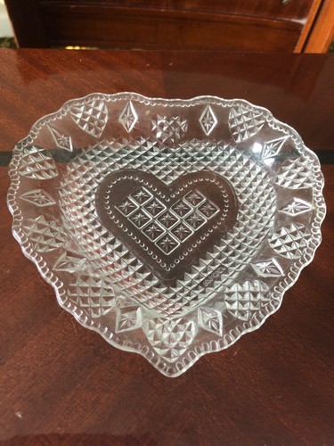 Vtg glass heart - vtg,