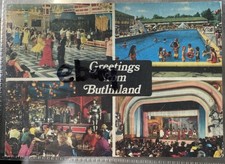 BUTLINS GREETINGS POSTCARD 1979 USED CARDIFF MULIVIEW WRITER IN BARRY ISLAND . 