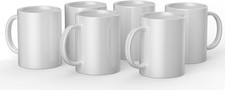 6Pcs Sublimation Mugs 15oz Blank Heat Press Sublimation Printing Mug 425ml New
