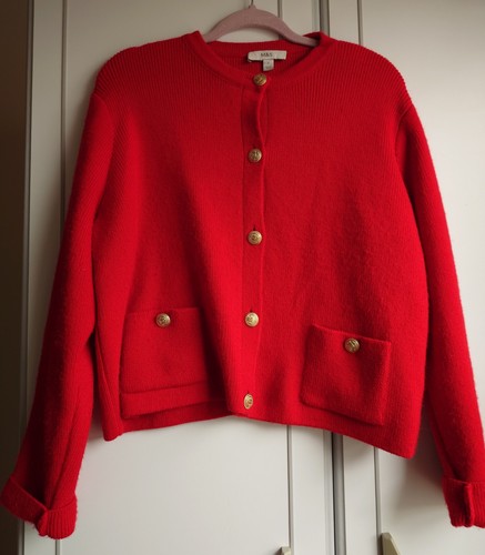 Red cardigan uk size - cardigan,,