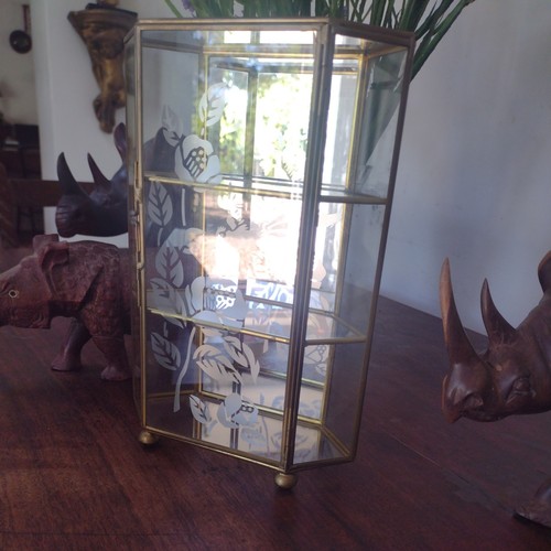 Glass brass small - glass/brass,