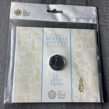 2018 Peter Rabbit Beatrix Potter 50p coin pack
